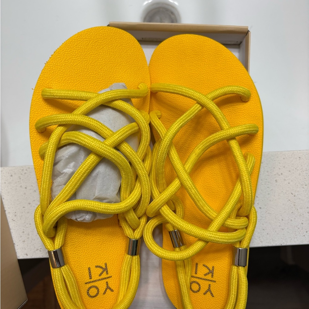 Yoki Yellow Sandals